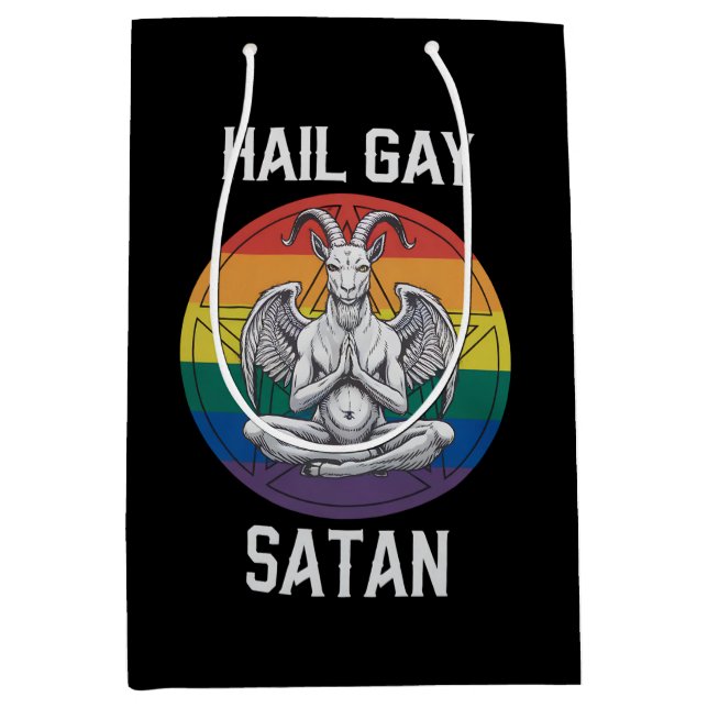 Hail Gay Satan Funny Goth Gothic Goat HGBTQ (Framsidan)