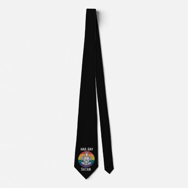 Hail Gay Satan Funny Goth Gothic Goat HGBTQ Slips (Framsida)