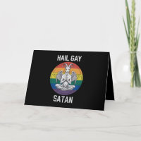 Hail Gay Satan Funny Goth Gothic Goat HGBTQ