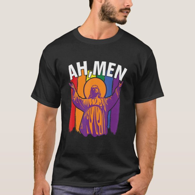 Hail Gay Satan Lgbt Goth Gay pride Hail Gay Satan T Shirt (Framsida)