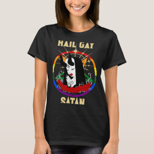 Hail Gay Satan LGBT Goth Gay pride satanic 1 T Shirt