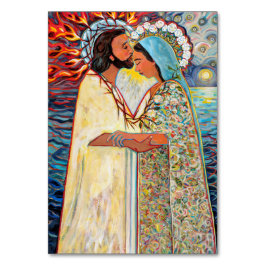 Hail Heliga drottning katolskt bönkort Bordsnummer