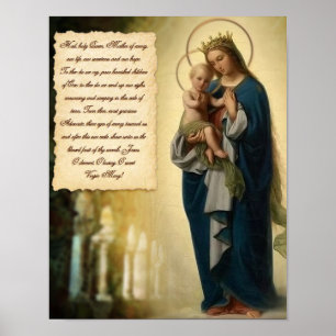 HAIL HELIGA QUEEN PRAYER POSTER