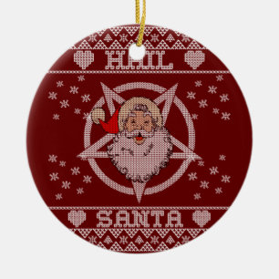 Hail Jultomten Ugly jul Julgransprydnad Keramik