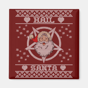 Hail Jultomten Ugly jul Magnet