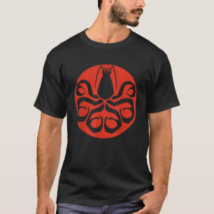 Hail lobster Red Skull roligt meme T Shirt