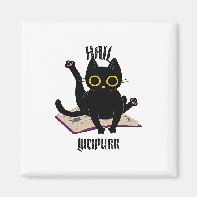 Hail Lucipurr Magnet (Framsidan)