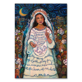 Hail Mary, Ave Maria-bönekort Bordsnummer