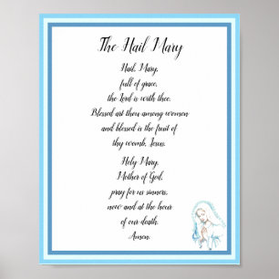 Hail Mary-bönposter Poster