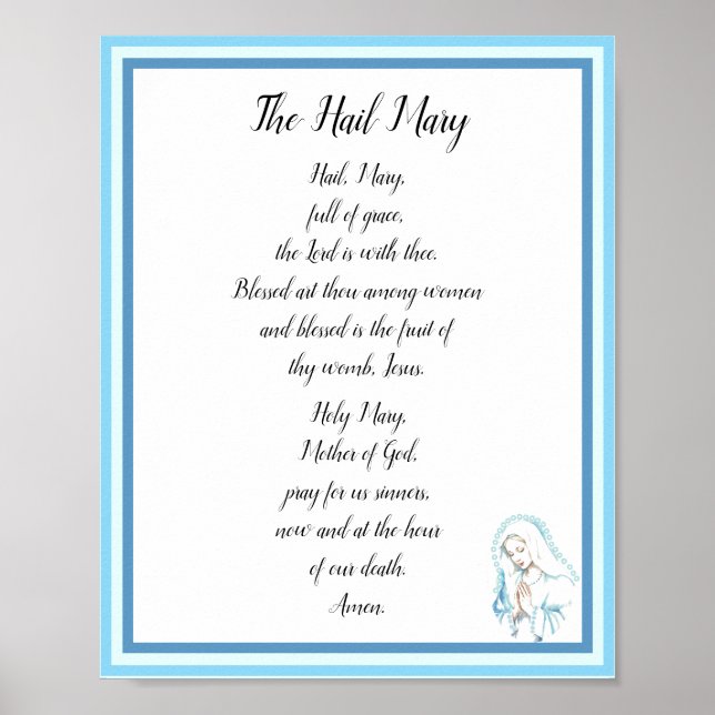 Hail Mary-bönposter Poster (Framsidan)