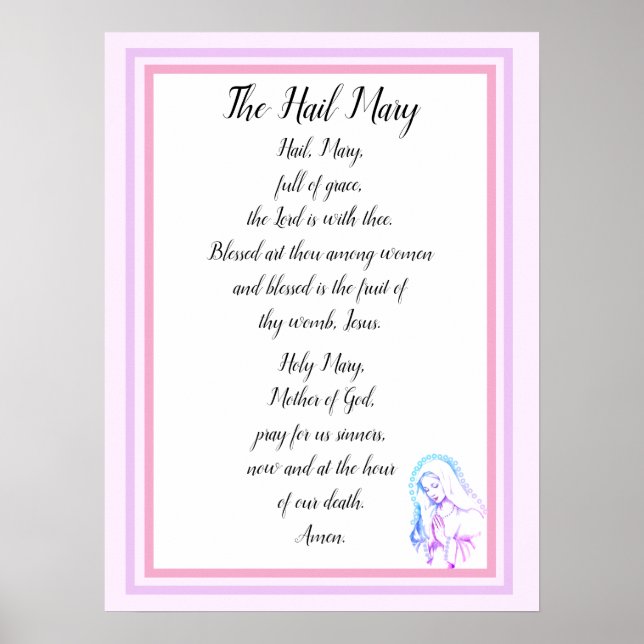 Hail Mary-bönposter Poster (Framsidan)