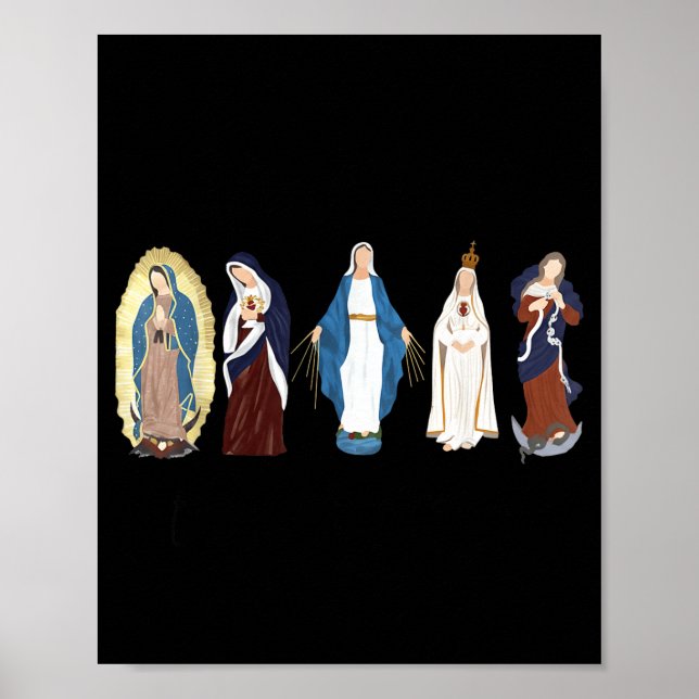 Hail Mary Full Of Grace, Blessed Virgin Mary, Bibl Poster (Framsidan)