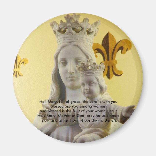 Hail Mary, fullt av nåd Magnet (Framsidan)