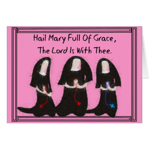 "Hail Mary Fullt of Grace" Hälsningskort