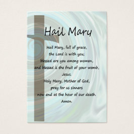 Hail Mary & Nicene Creed Pocket-bönkort Visitkort
