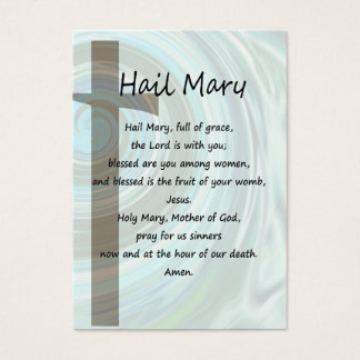 Hail Mary & Nicene Creed Pocket-bönkort Visitkort