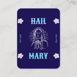 Hail Mary Prayer Card - Traditionellt språk Placeringskort