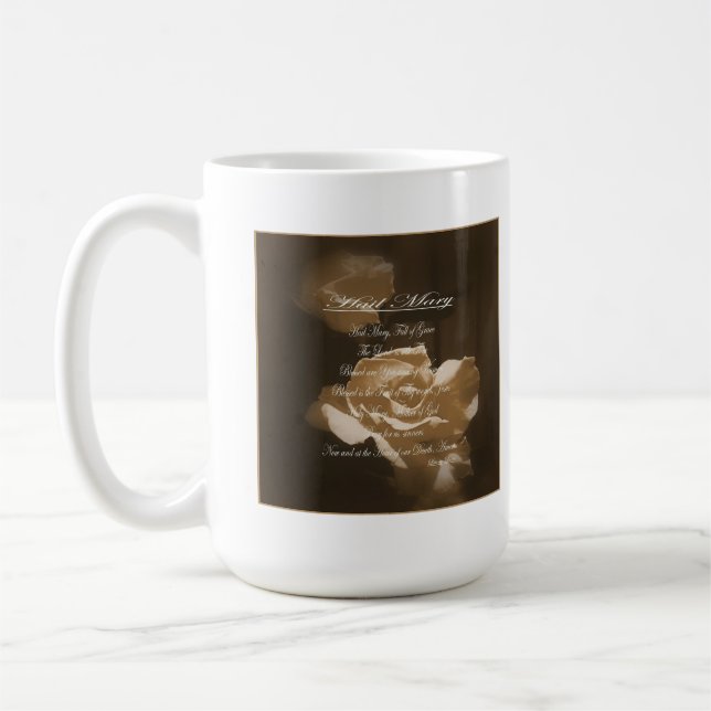 Hail Mary Prayer Kaffemugg (Vänster)