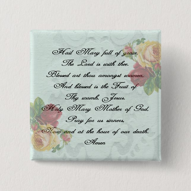 Hail Mary Prayer Knapp (Framsida)