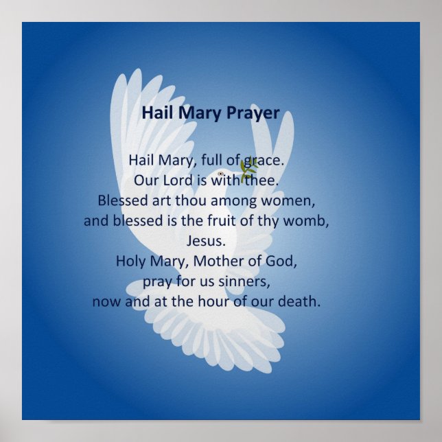 Hail Mary Prayer Poster (Framsidan)