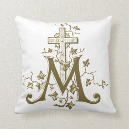 Hail Mary Prayer Religiösa Ave Maria Latin Kudde