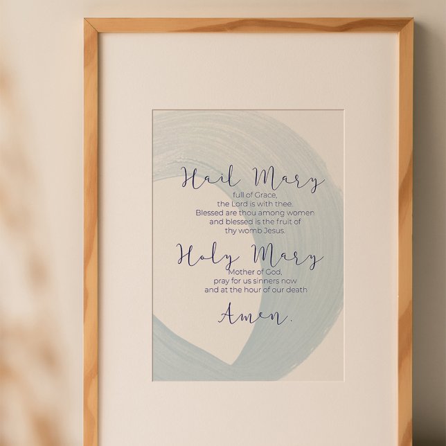 Hail Mary Prayer Wall Art Poster (Skapare uppladdad)