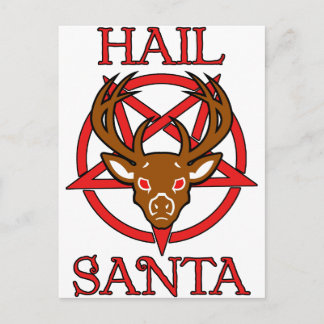 Hail Santa Helg Vykort