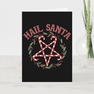 Hail Santa jul Krampus kläder _1  Kort