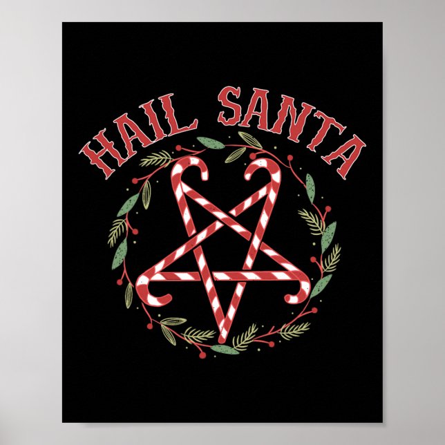 Hail Santa Krampus Clothing Poster (Framsidan)