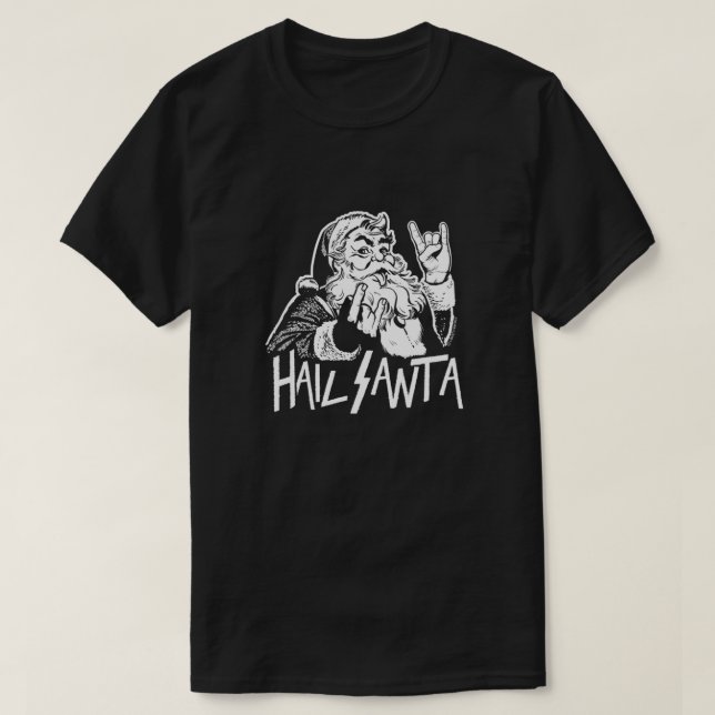 Hail Santa Relaxed Passed T Shirt (Design framsida)