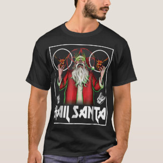 Hail Santa Sleigher Heavy Metall God jul T Shirt