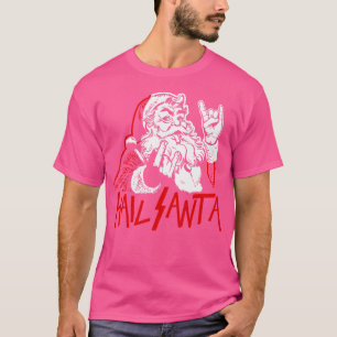 Hail Santa Sleigher Heavy Metall jul Julafton Roc T Shirt