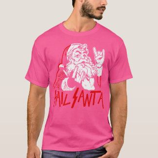 Hail Santa Sleigher Heavy Metall jul Julafton Roc T Shirt