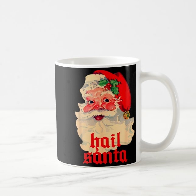 Hail Santa Ugly Christmas  Kaffemugg (Höger)