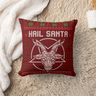 Hail Santa Ugly Festive Graphic Kudde