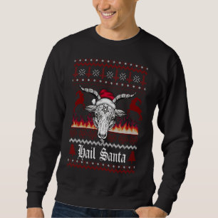 Hail Santa Ugly jul Matchningsfamilj Lång Ärmad Tröja