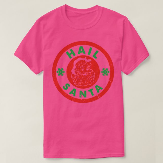 Hail Santa Vintage Titta T Shirt (Design framsida)