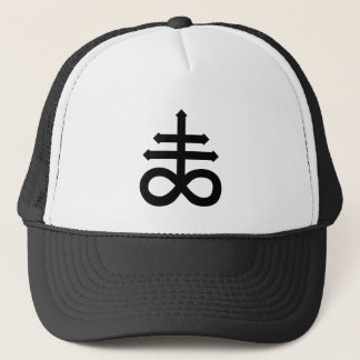 Hail Satan - 666 Cross Cap - Antichrist Truckercap Truckerkeps