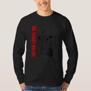 Hail Satan Ateist Satan Älskar Mig Ockult Satanist T Shirt