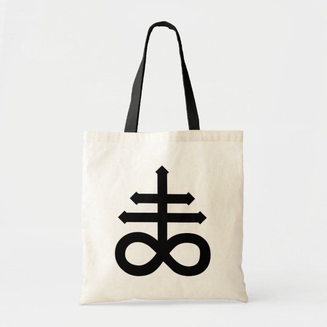 Hail Satan - Cross 666 Bag - Antichrist Tote bag Tygkasse (Framsidan)