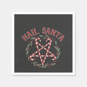 Hail Satan jul Krampus Julafton Djävulen Candy Pappersservett