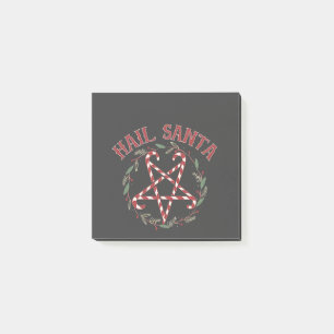 Hail Satan jul Krampus Julafton Djävulen Candy Post-it Block