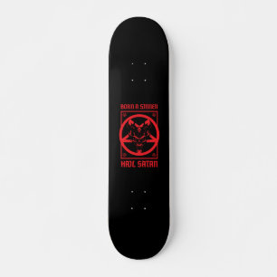 Hail Satan Mini Skateboard Bräda 18,5 Cm