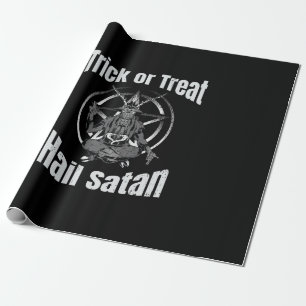 Hail Satan Pentagram Goat Halloween Presentpapper