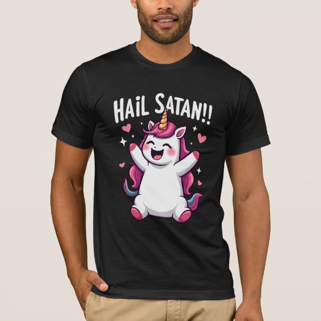 Hail Satan T Shirt (Framsida)
