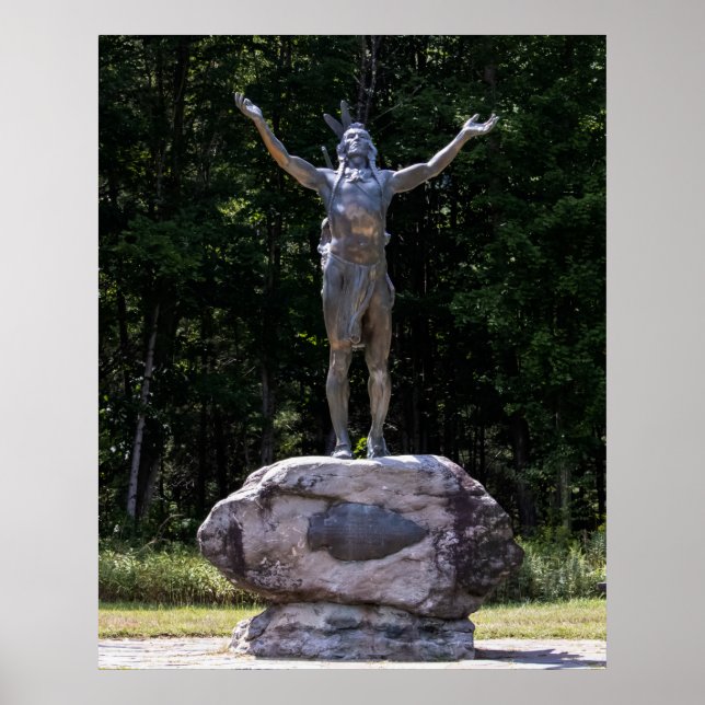 Hail to the Sunrise Statue Poster (Framsidan)