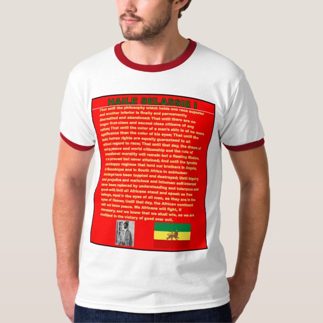 Haile Selassie berömdt krigtal till UN 1963 Tröja (Framsida)