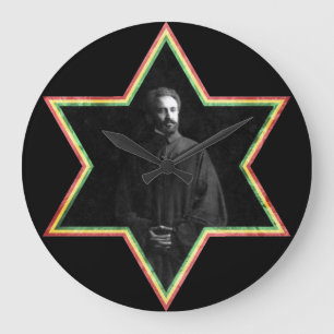 Haile Selassie davidsstjärna Stor Klocka