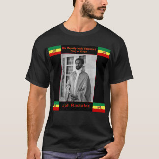 Haile Selassie det lejont av Judah, Jah Rastafari T-shirt