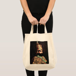Haile Selassie Empire of Ethiopia Rastafari Bag Tygkasse